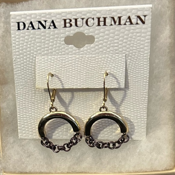 NWT Dana Buchman gold dangle earrings - Picture 1 of 4